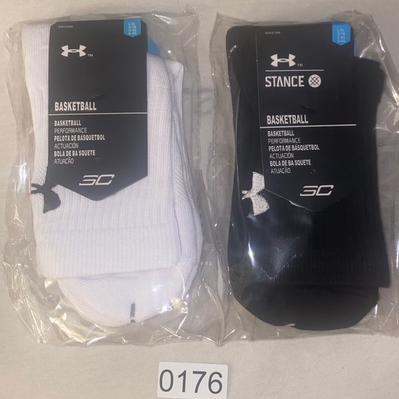 Under Armour Stance Basketball Socks Performance Crew Stephen Curry L-XL‎ - Picture 1 of 4